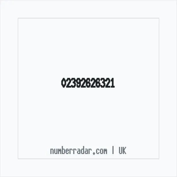 Reverse number check for +44 23 9262 6321 — who called me?