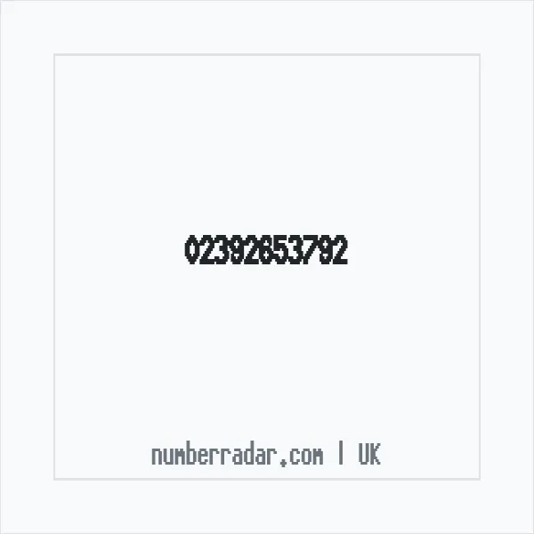 Reverse number check for +44 23 9265 3792 — who called me?
