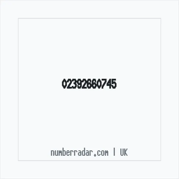 Reverse number check for +44 23 9266 0745 — who called me?