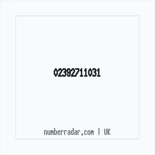 Reverse number check for +44 23 9271 1031 — who called me?