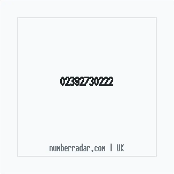 Reverse number check for +44 23 9273 0222 — who called me?