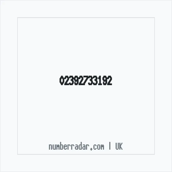 Reverse number check for +44 23 9273 3192 — who called me?