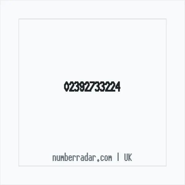 Reverse number check for +44 23 9273 3224 — who called me?