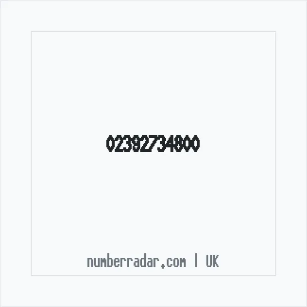 Reverse number check for +44 23 9273 4800 — who called me?