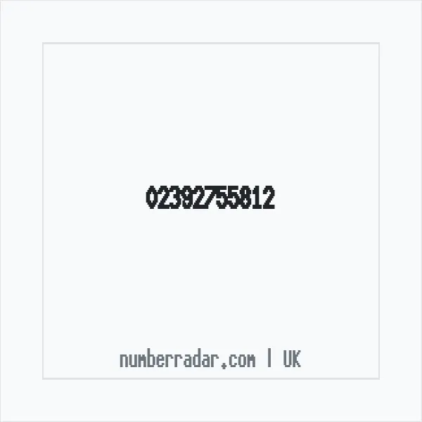Reverse number check for +44 23 9275 5812 — who called me?