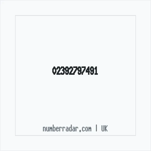 Reverse number check for +44 23 9279 7491 — who called me?