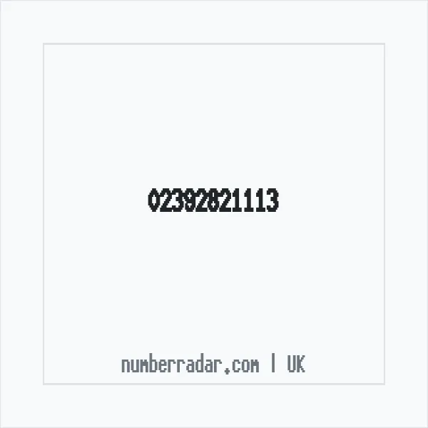 Reverse number check for +44 23 9282 1113 — who called me?