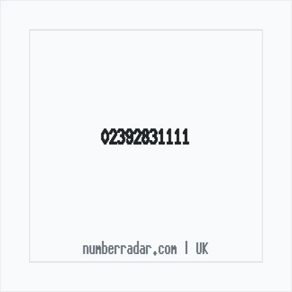 Reverse number check for +44 23 9283 1111 — who called me?
