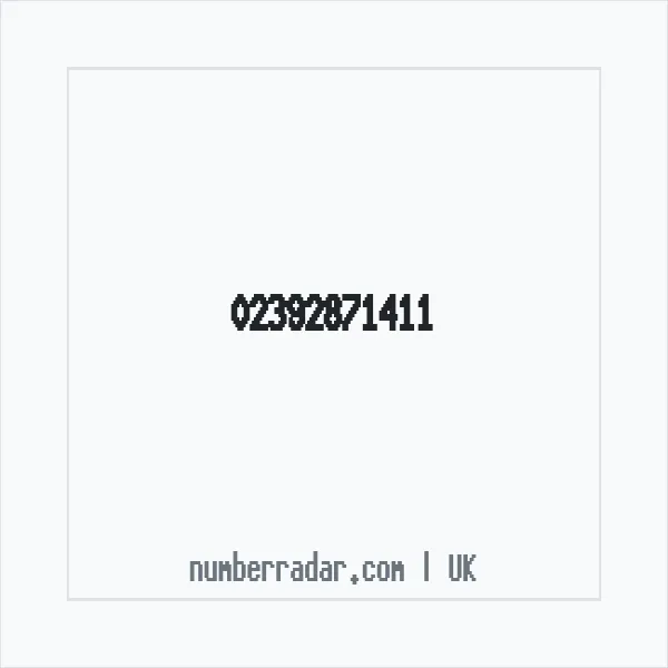 Reverse number check for +44 23 9287 1411 — who called me?