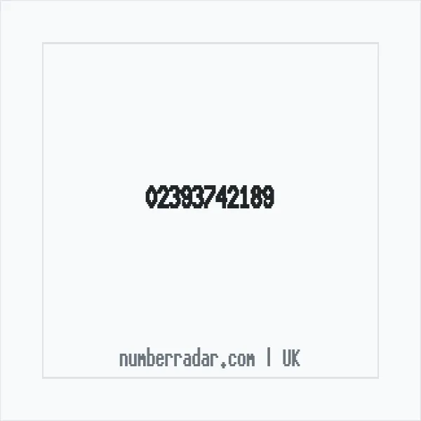 Reverse number check for +44 23 9374 2189 — who called me?
