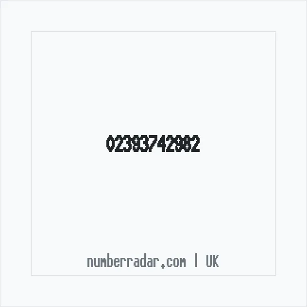 Reverse number check for +44 23 9374 2982 — who called me?