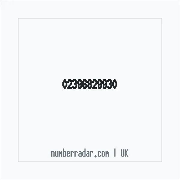 Reverse number check for +44 23 9682 9930 — who called me?