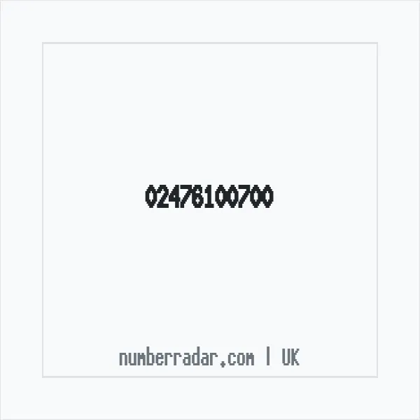 Reverse number check for +44 24 7610 0700 — who called me?