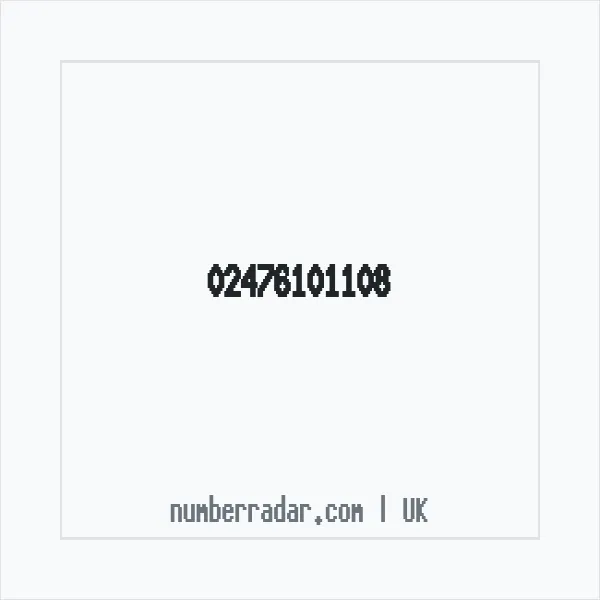 Reverse number check for +44 24 7610 1108 — who called me?