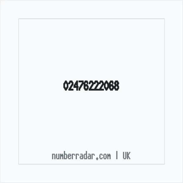 Reverse number check for +44 24 7622 2068 — who called me?