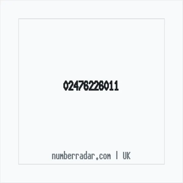 Reverse number check for +44 24 7622 6011 — who called me?