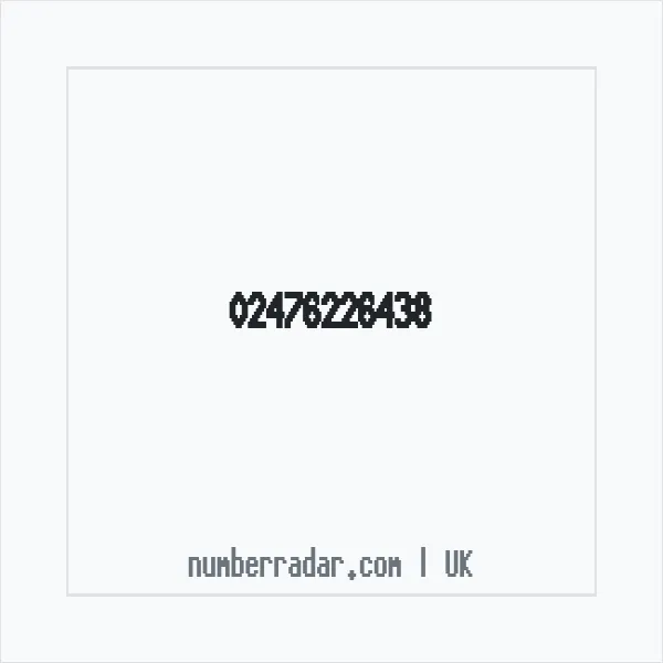 Reverse number check for +44 24 7622 6438 — who called me?