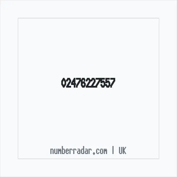 Reverse number check for +44 24 7622 7557 — who called me?
