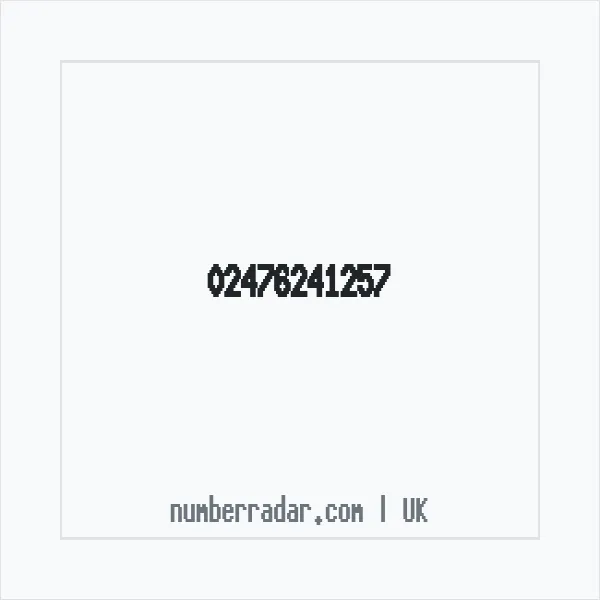 Reverse number check for +44 24 7624 1257 — who called me?