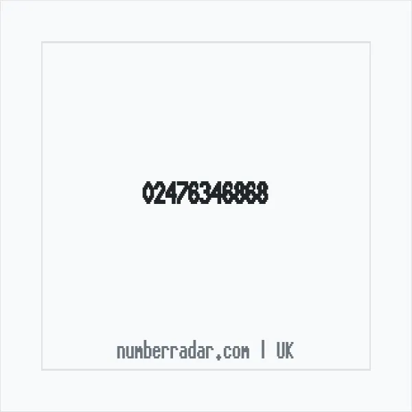 Reverse number check for +44 24 7634 6868 — who called me?