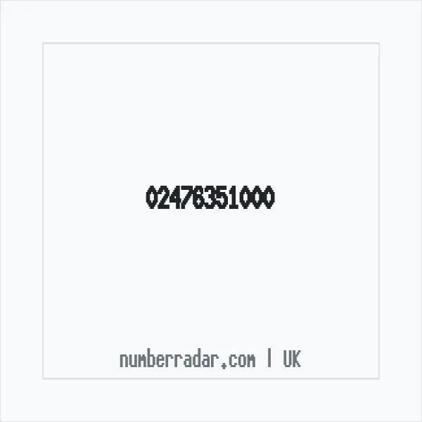 Reverse number check for +44 24 7635 1000 — who called me?