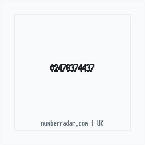 Reverse number check for +44 24 7637 4437 — who called me?