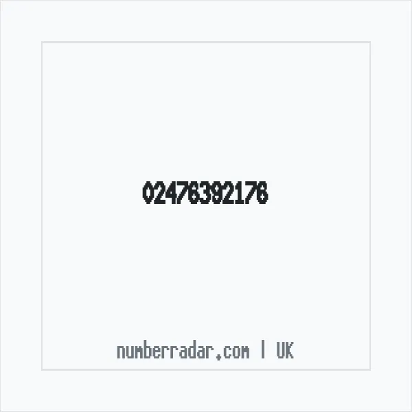 Reverse number check for +44 24 7639 2176 — who called me?
