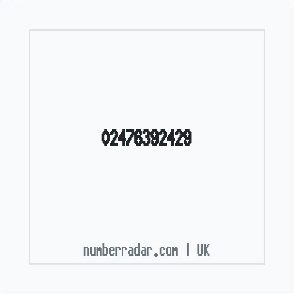 Reverse number check for +44 24 7639 2429 — who called me?