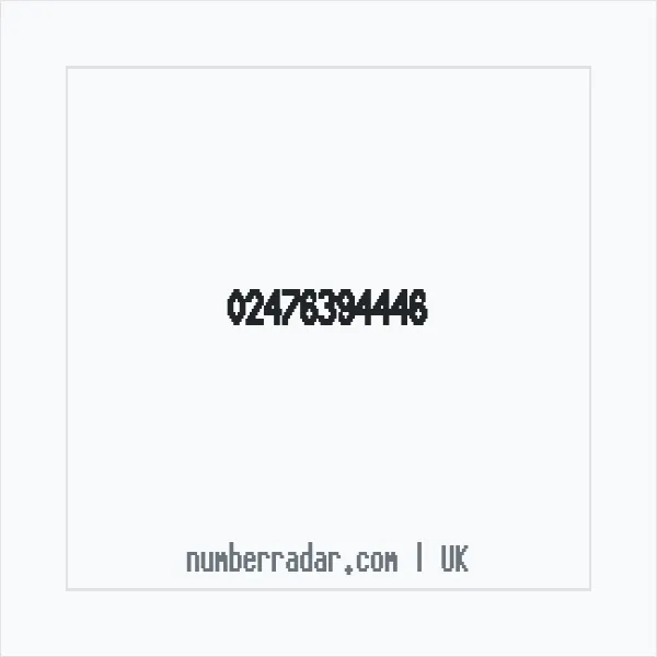 Reverse number check for +44 24 7639 4446 — who called me?