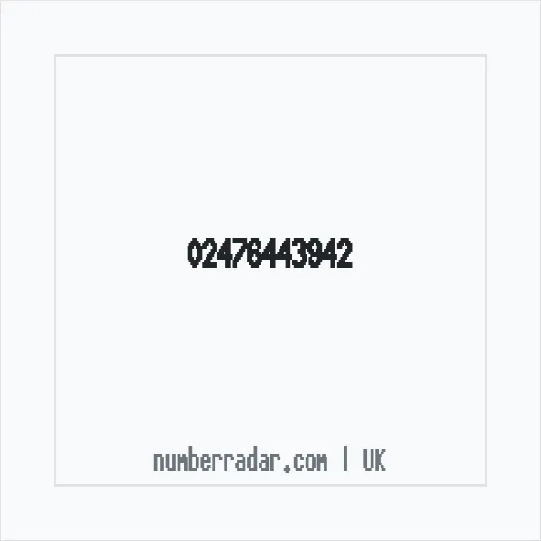Reverse number check for +44 24 7644 3942 — who called me?