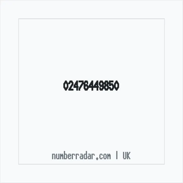 Reverse number check for +44 24 7644 9850 — who called me?