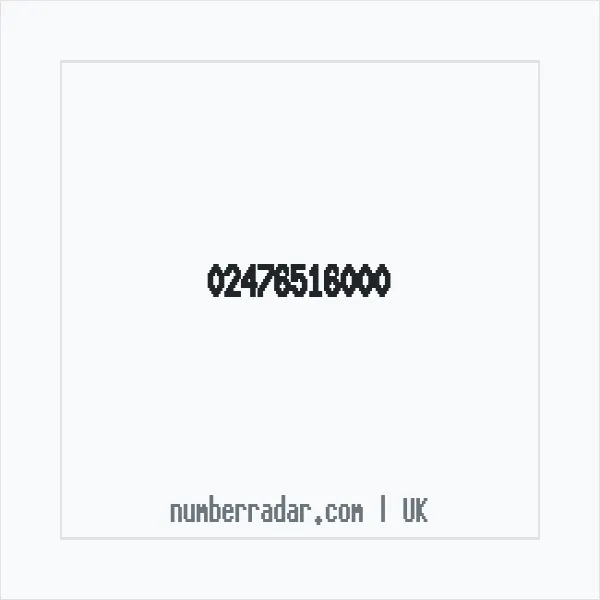 Reverse number check for +44 24 7651 6000 — who called me?