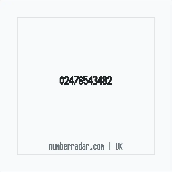 Reverse number check for +44 24 7654 3482 — who called me?