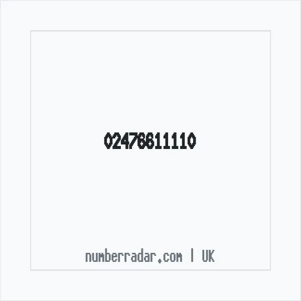 Reverse number check for +44 24 7661 1110 — who called me?