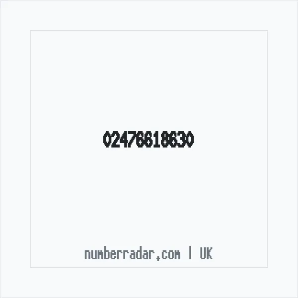 Reverse number check for +44 24 7661 8630 — who called me?