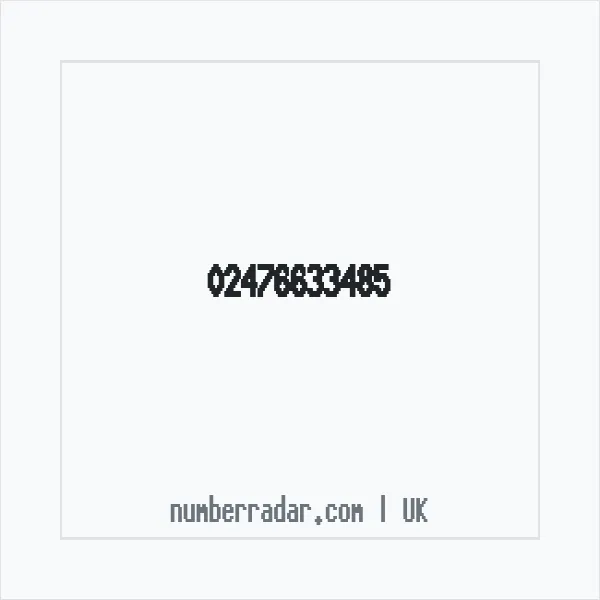 Reverse number check for +44 24 7663 3485 — who called me?
