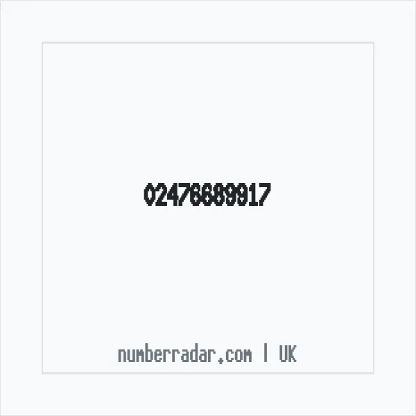 Reverse number check for +44 24 7668 9917 — who called me?
