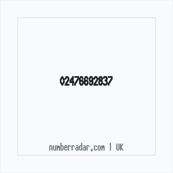 Reverse number check for +44 24 7669 2837 — who called me?