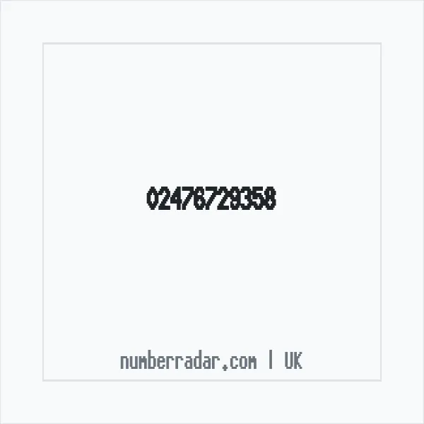 Reverse number check for +44 24 7672 9358 — who called me?