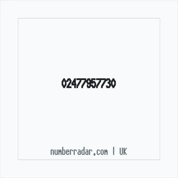 Reverse number check for +44 24 7795 7730 — who called me?