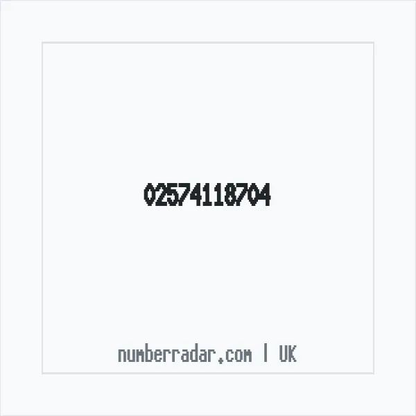 Reverse number check for +44 25 7411 8704 — who called me?