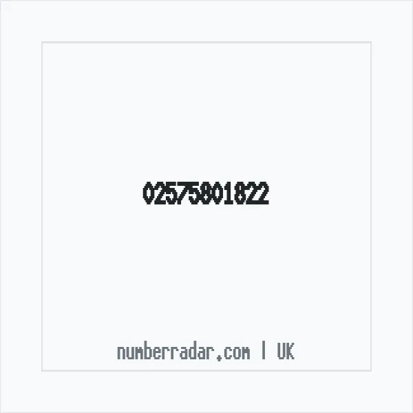 Reverse number check for +44 25 7580 1822 — who called me?