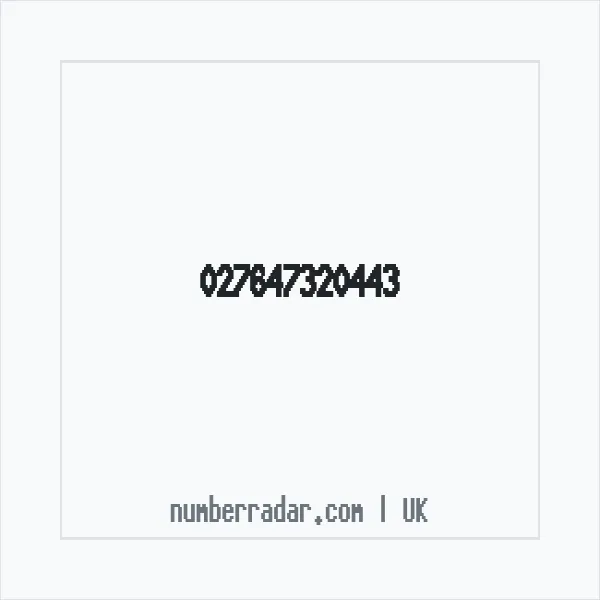 Reverse number check for +44 (2764) 732-044 — who called me?