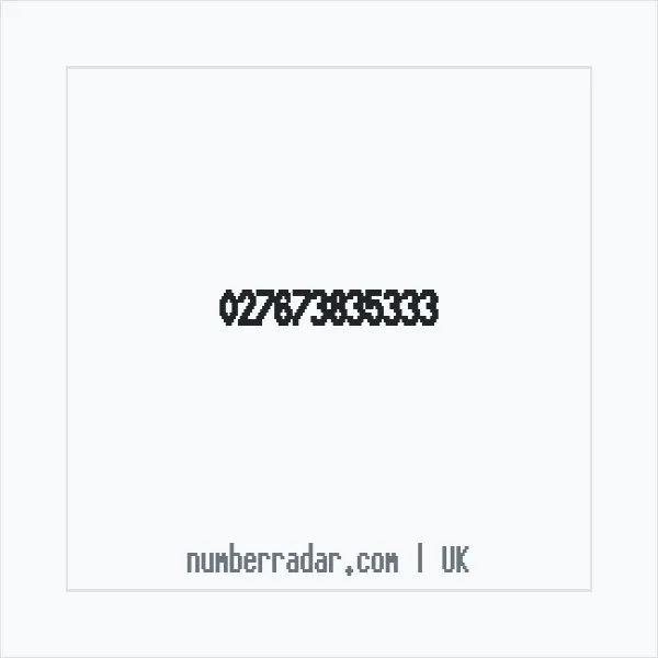 Reverse number check for +44 (2767) 383-533 — who called me?