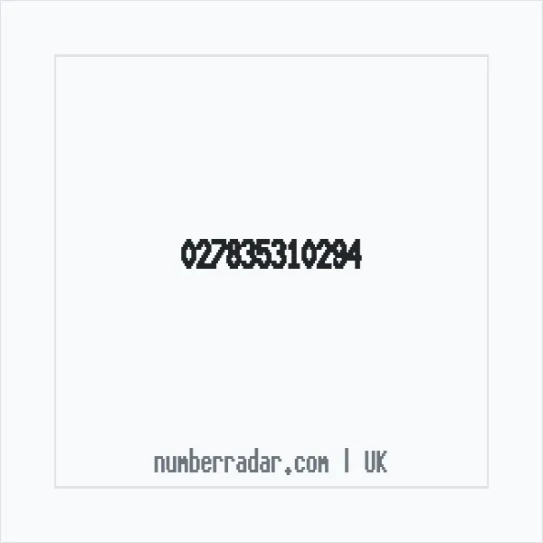 Reverse number check for +44 (2783) 531-029 — who called me?
