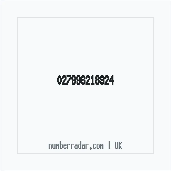 Reverse number check for +44 (2799) 621-892 — who called me?