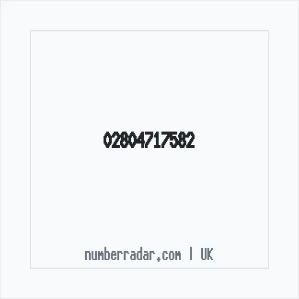 Reverse number check for +44 28 0471 7582 — who called me?
