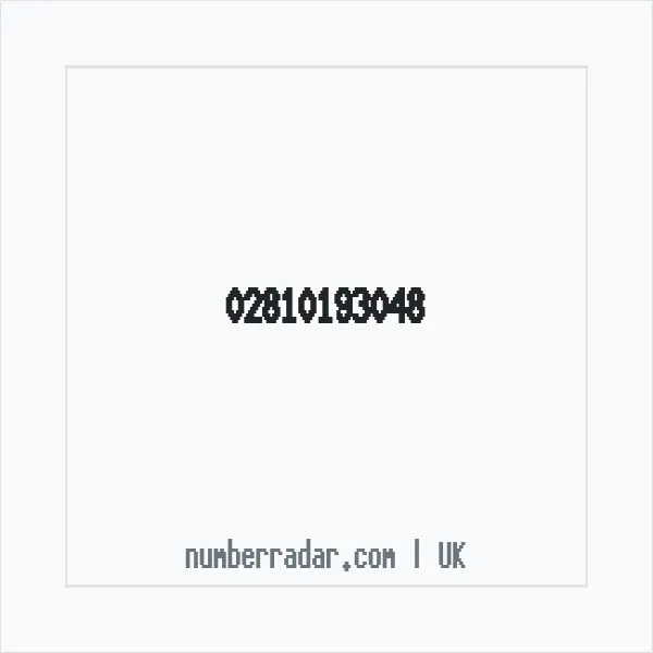 Reverse number check for +44 28 1019 3048 — who called me?