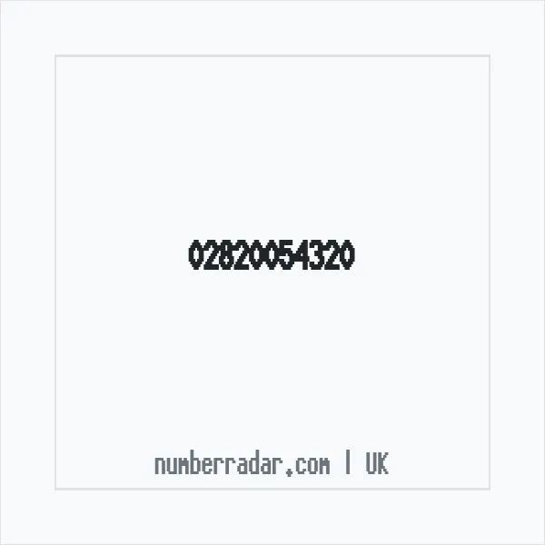 Reverse number check for +44 28 2005 4320 — who called me?
