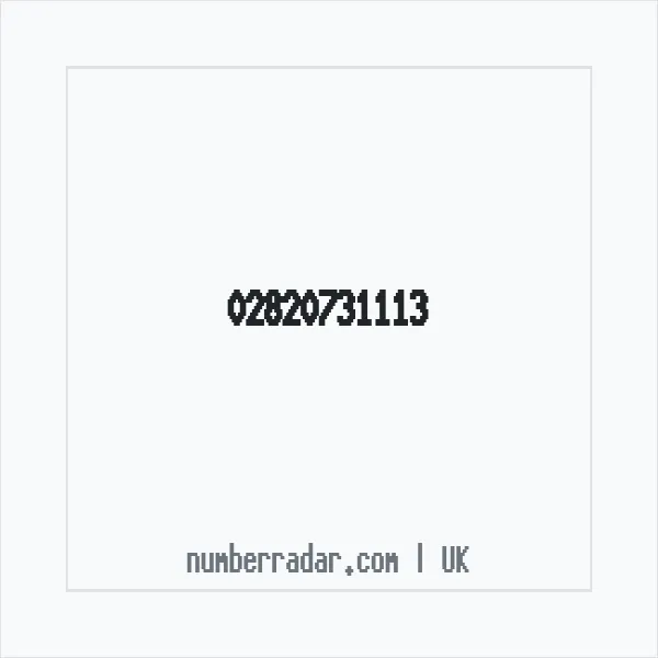 Reverse number check for +44 28 2073 1113 — who called me?